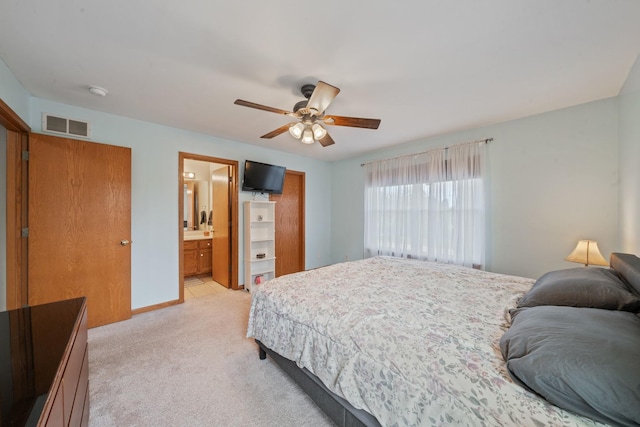 1654 Hilda Dr, Lake Holiday, IL 60548 - bedroom with light colored carpet and a ceiling fan