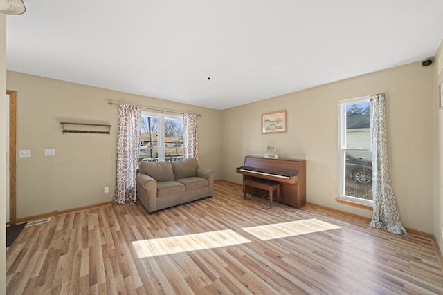 1654 Hilda Dr, Lake Holiday, IL 60548 - sitting room featuring light wood-style flooring and baseboards