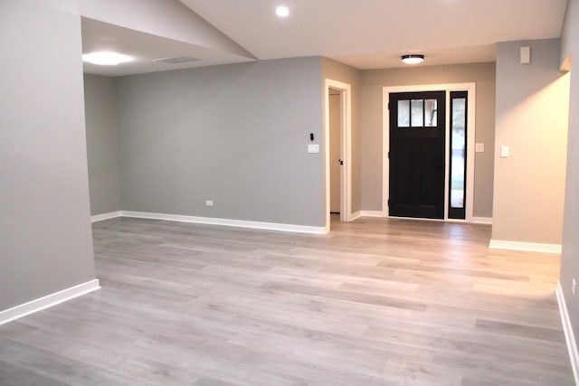 3042 Bar Harbour Rd, Aurora, IL 60504 - foyer featuring light wood-style floors and recessed lighting