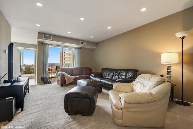 701 Forum Sq Unit 602, Glenview, IL 60025 - living area with carpet and recessed lighting