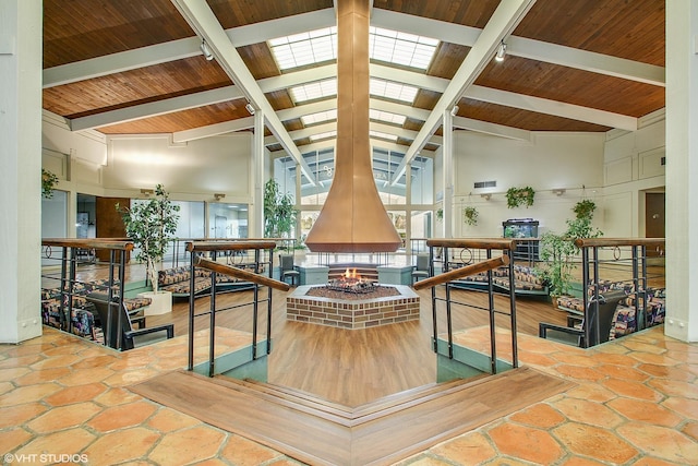701 Forum Sq Unit 602, Glenview, IL 60025 - common area with wood ceiling