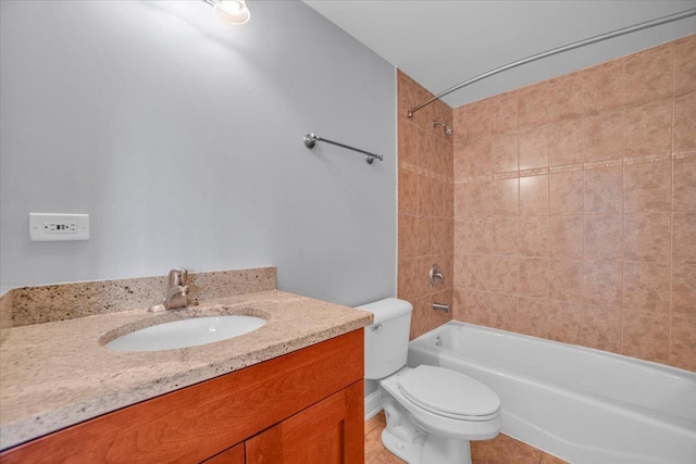 6825 W 64th Pl, Chicago, IL 60638 - full bath featuring shower / washtub combination, vanity, and tile patterned flooring
