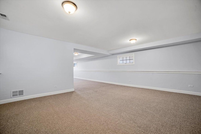 6825 W 64th Pl, Chicago, IL 60638 - below grade area with carpet floors and baseboards