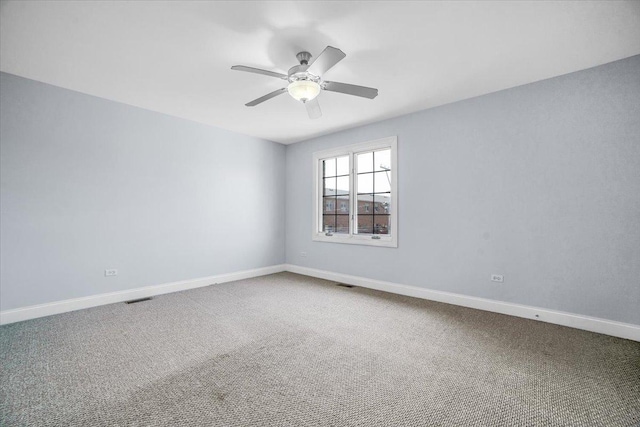 6825 W 64th Pl, Chicago, IL 60638 - empty room featuring a ceiling fan and carpet