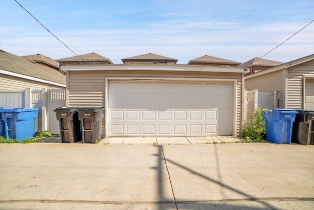 6825 W 64th Pl, Chicago, IL 60638 - view of front facade with a detached garage