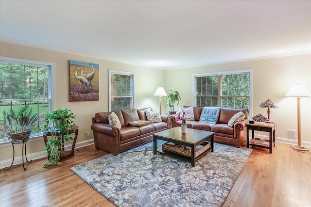 1490 S Ridge Rd, Lake Forest, IL 60045 - living area with crown molding and light wood finished floors