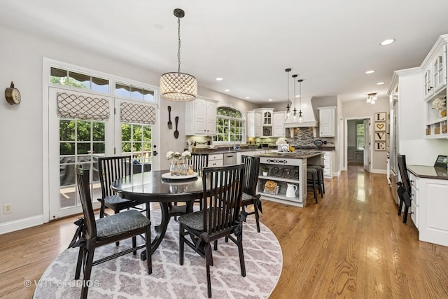 5609 Farmbrook Ln, Crystal Lake, IL 60014 - dining room featuring recessed lighting and light wood-style flooring