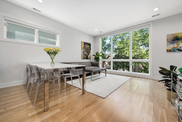 879 N Hermitage Ave Unit 2, Chicago, IL 60622 - dining space featuring wood finished floors and recessed lighting