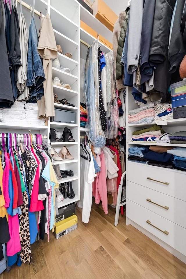 879 N Hermitage Ave Unit 2, Chicago, IL 60622 - spacious closet featuring wood finished floors