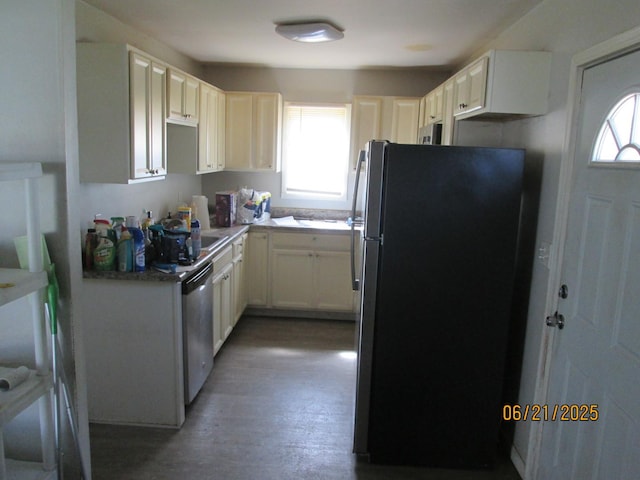 116 S Hammes Ave, Joliet, IL 60436 - kitchen with stainless steel appliances and wood finished floors