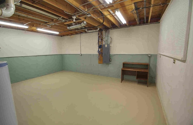 1437 Sage Dr, Bolingbrook, IL 60490 - unfinished basement with electric panel