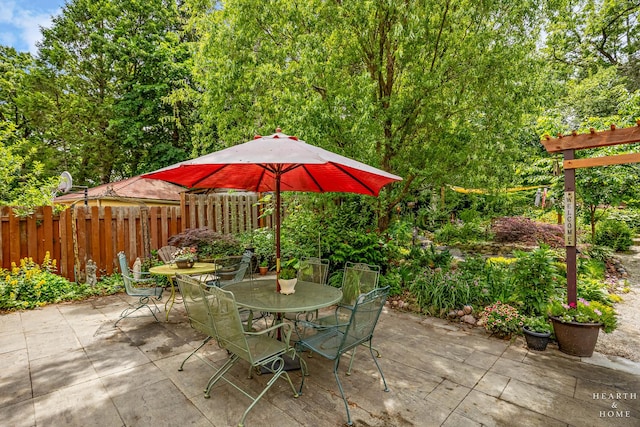 4091/2 Concord Ave, Fox River Grove, IL 60021 - view of patio / terrace featuring outdoor dining space