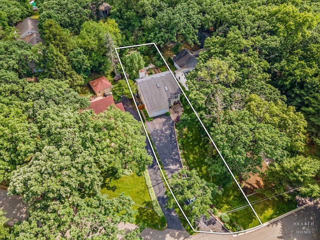 4091/2 Concord Ave, Fox River Grove, IL 60021 - aerial view of property's location featuring property parcel outlined