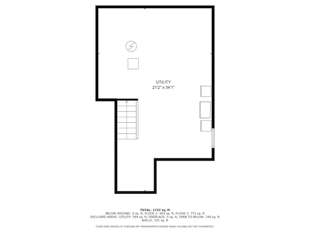 4091/2 Concord Ave, Fox River Grove, IL 60021 - view of property floor plan