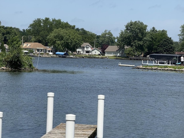 1006 Totem Trl, Mchenry, IL 60051 - dock area with a water view and a residential view