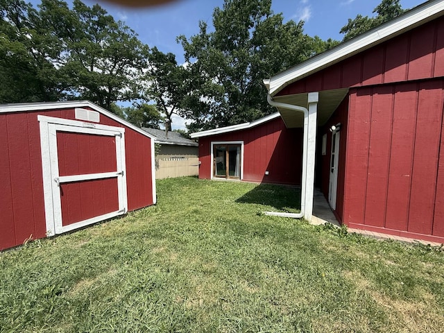 1006 Totem Trl, Mchenry, IL 60051 - view of green lawn featuring a storage unit