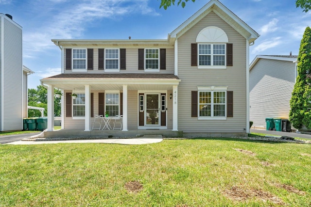 4218 Glenlo Dr, Plainfield, IL 60586 - view of front facade with covered porch and a front yard
