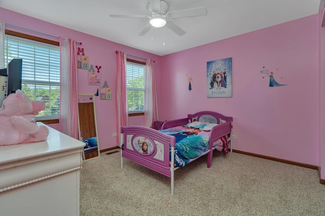 4218 Glenlo Dr, Plainfield, IL 60586 - bedroom featuring carpet and ceiling fan
