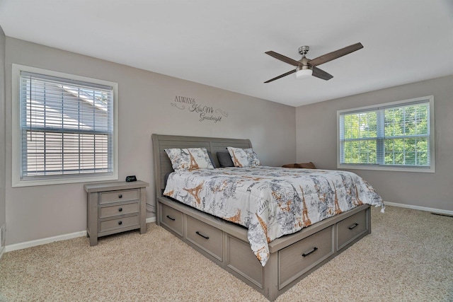 4218 Glenlo Dr, Plainfield, IL 60586 - bedroom featuring light colored carpet and a ceiling fan