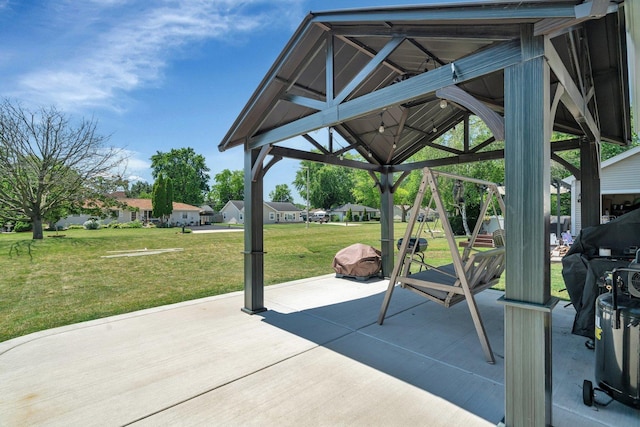 4218 Glenlo Dr, Plainfield, IL 60586 - view of patio / terrace featuring a gazebo