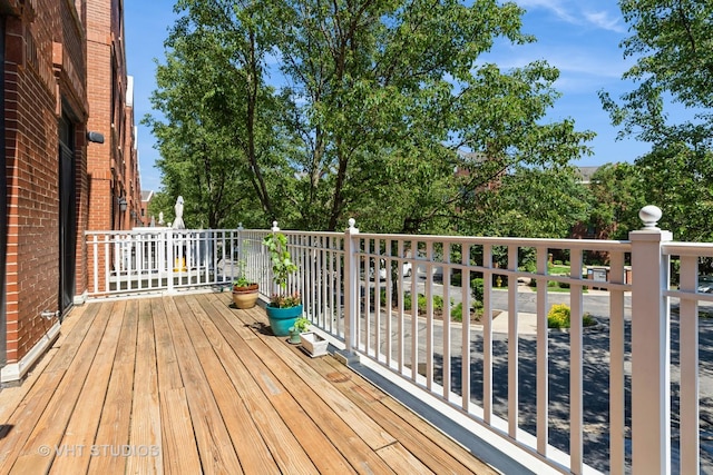 1867 Admiral Ct, Glenview, IL 60026 - view of wooden deck