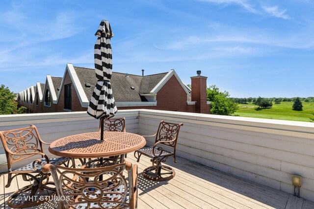 1867 Admiral Ct, Glenview, IL 60026 - view of wooden deck