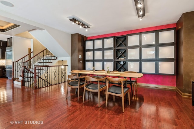 1867 Admiral Ct, Glenview, IL 60026 - dining area featuring wood finished floors and stairs