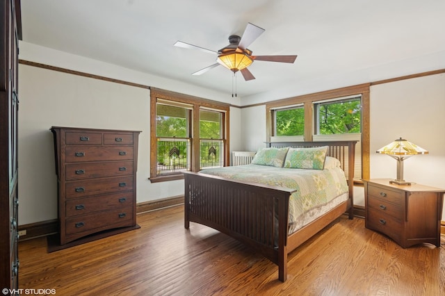 500 Fair Oaks Ave, Oak Park, IL 60302 - bedroom featuring light wood-type flooring and ceiling fan