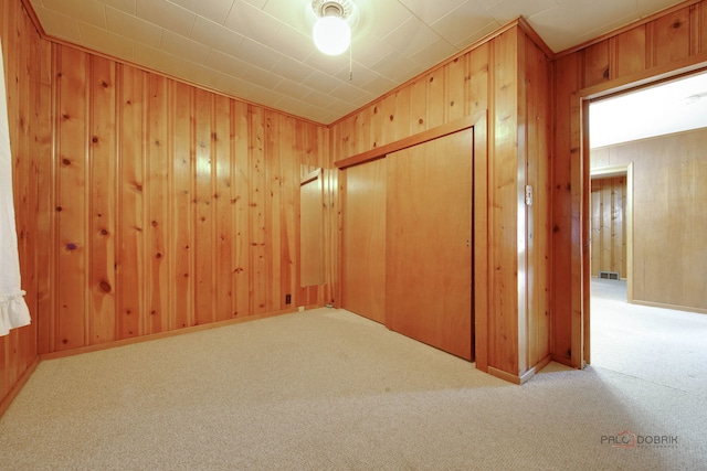 80 N Lake Ave, Third Lake, IL 60030 - spare room with carpet flooring and wood walls