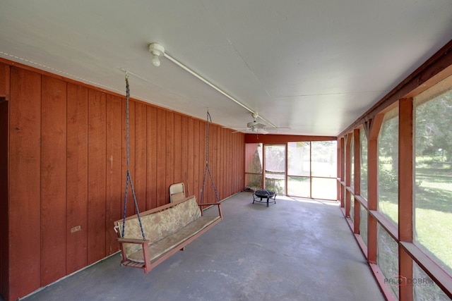 80 N Lake Ave, Third Lake, IL 60030 - unfurnished sunroom with ceiling fan