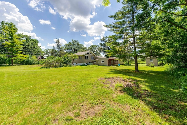 80 N Lake Ave, Third Lake, IL 60030 - view of grassy yard featuring an outdoor structure