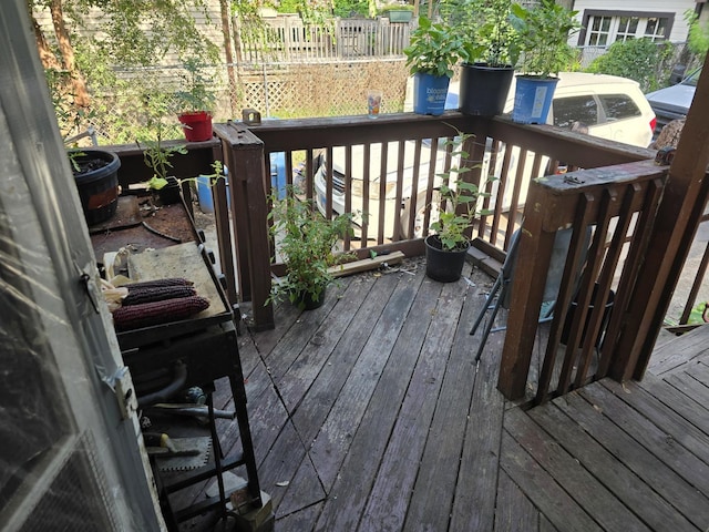544 Charles St, Aurora, IL 60506 - view of wooden deck