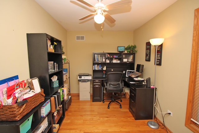135 Miller Rd, Lake Zurich, IL 60047 - office space with wood finished floors and a ceiling fan