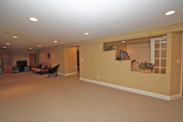 135 Miller Rd, Lake Zurich, IL 60047 - carpeted living room featuring recessed lighting and baseboards