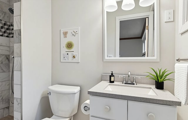 1902 N Washington St, Wheaton, IL 60187 - bathroom featuring vanity and tiled shower