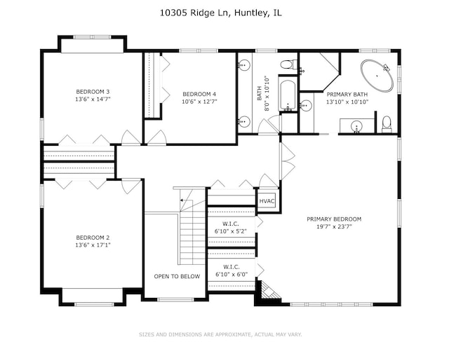 10305 Ridge Ln, Huntley, IL 60142 - view of home floor plan