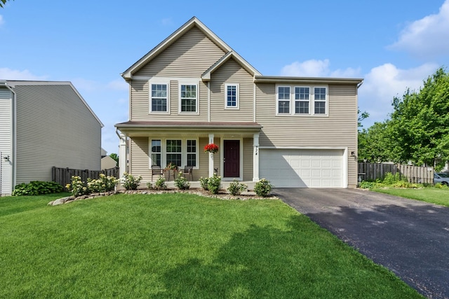 774 Dover St, Pingree Grove, IL 60140 - traditional-style house featuring driveway, an attached garage, and covered porch