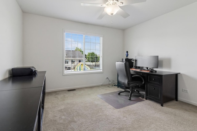 774 Dover St, Pingree Grove, IL 60140 - office space featuring light colored carpet and ceiling fan
