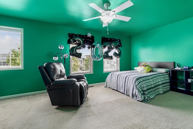 774 Dover St, Pingree Grove, IL 60140 - carpeted bedroom featuring multiple windows and ceiling fan