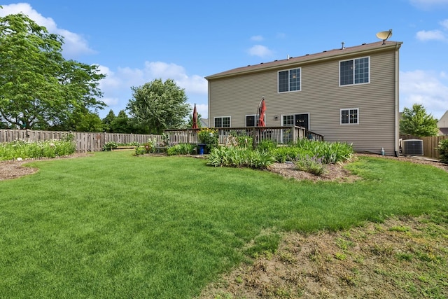 774 Dover St, Pingree Grove, IL 60140 - back of property featuring a fenced backyard and a wooden deck