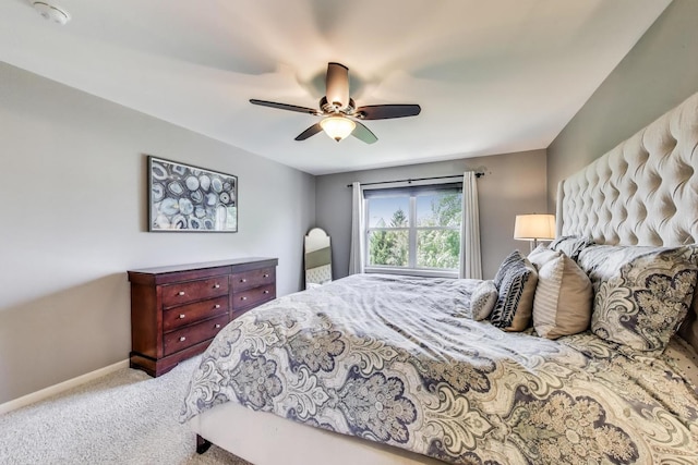2301 Bluewater Dr, Wauconda, IL 60084 - bedroom featuring carpet and a ceiling fan