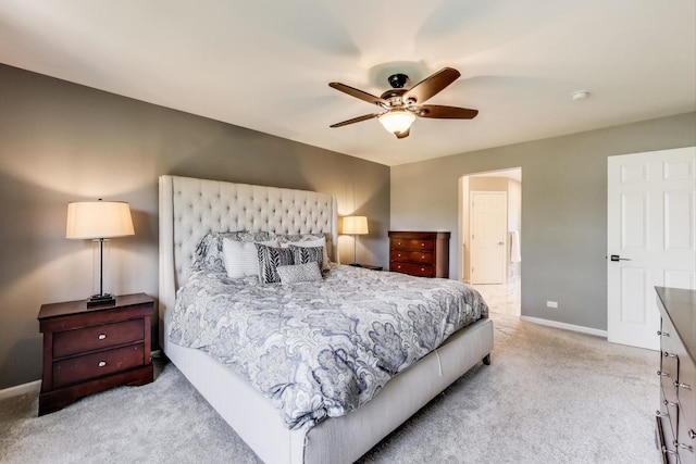 2301 Bluewater Dr, Wauconda, IL 60084 - bedroom featuring carpet flooring and ceiling fan