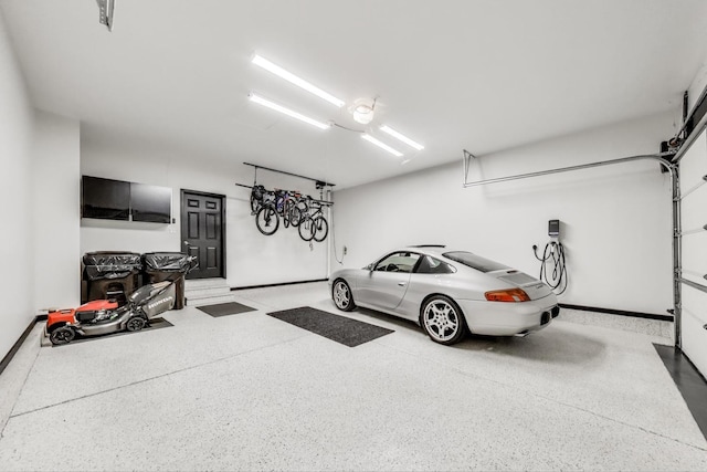 2301 Bluewater Dr, Wauconda, IL 60084 - garage featuring baseboards
