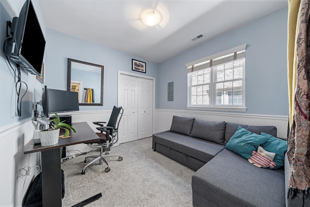 3251 N Racine Ave Unit 3, Chicago, IL 60657 - view of carpeted office space