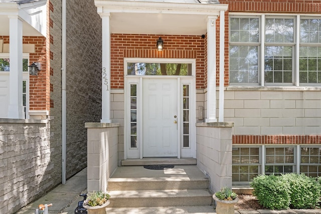3251 N Racine Ave Unit 3, Chicago, IL 60657 - doorway to property featuring brick siding