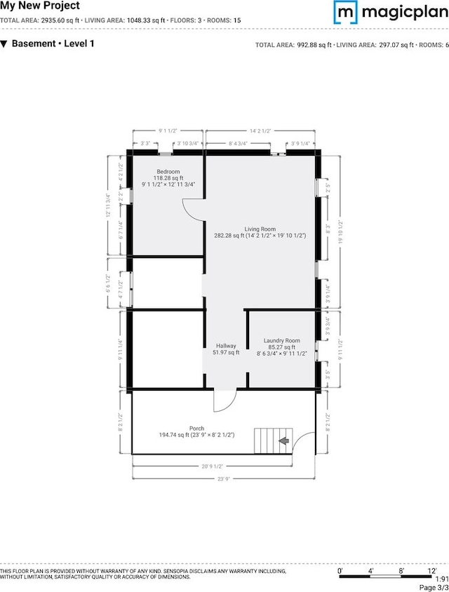 4438 N Moody Ave, Chicago, IL 60630 - view of floor plan / room layout