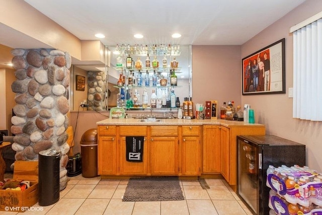 2S200 Valley Rd, Lombard, IL 60148 - indoor dry bar featuring light tile patterned floors and recessed lighting