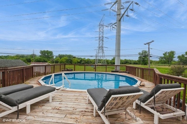 2S200 Valley Rd, Lombard, IL 60148 - view of swimming pool featuring a wooden deck