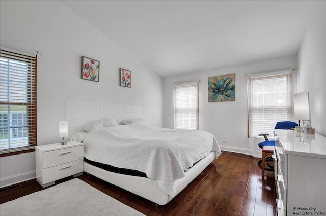 1505 Della Dr, Hoffman Estates, IL 60169 - bedroom featuring dark wood-type flooring and lofted ceiling