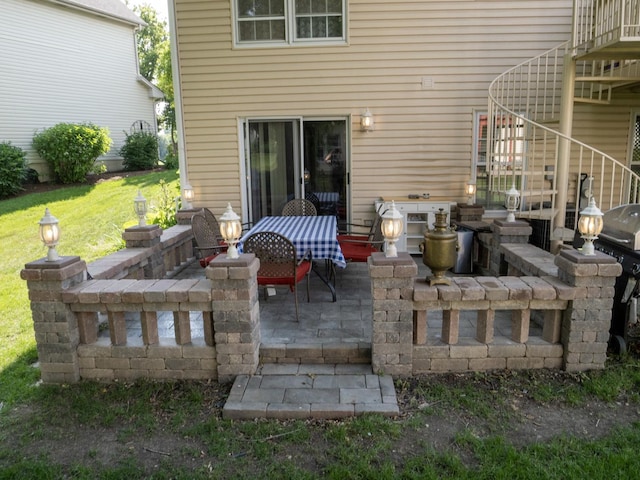 1505 Della Dr, Hoffman Estates, IL 60169 - view of patio / terrace with stairway